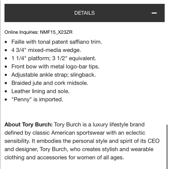 Tory Burch Penny Faille Bow Wedge Sandal - Picture 11 of 11